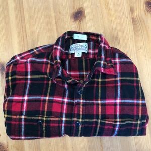 J Crew mid-weight flannel shirt. Classic. Medium. Double brushed. 2021.